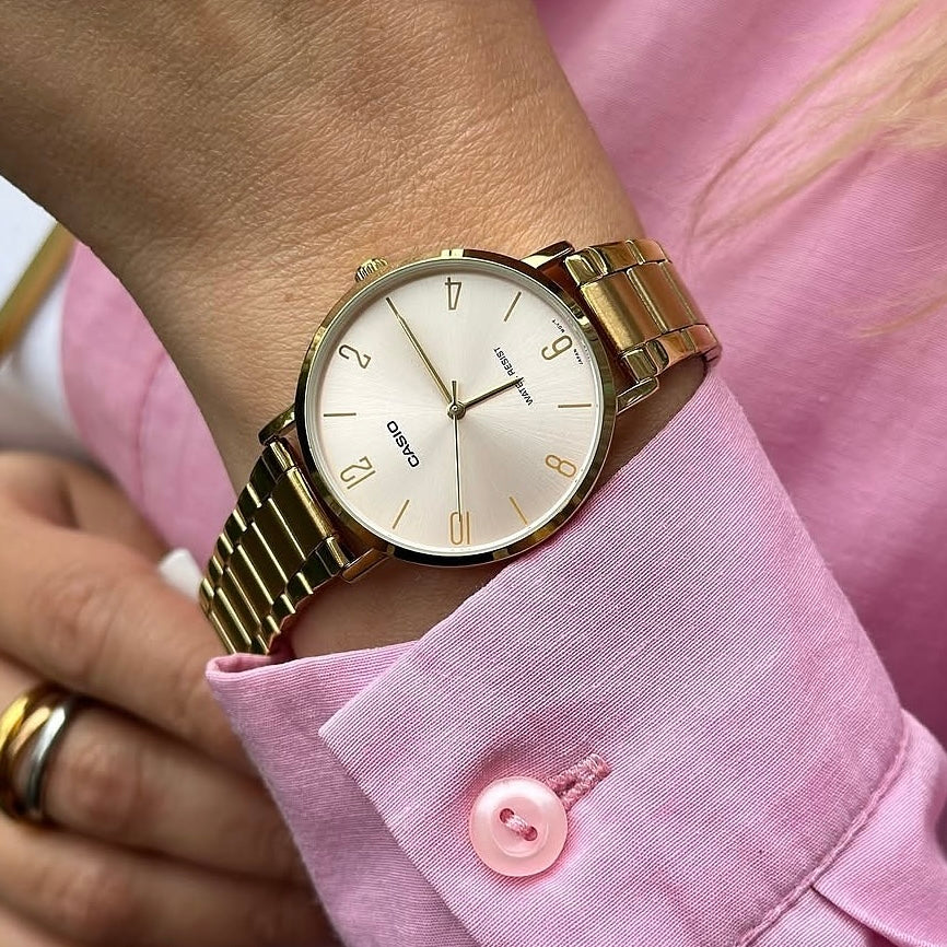 Montre Casio dorée pour femme