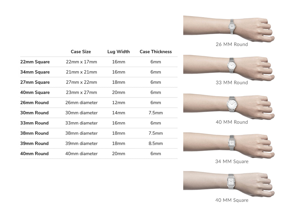 Comment choisir la taille de montre parfaite pour votre poignet