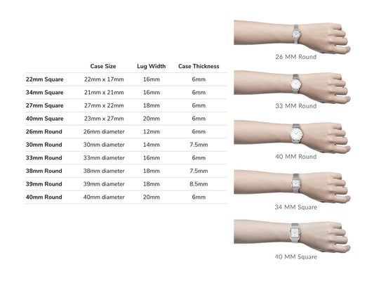 Comment choisir la taille de montre parfaite pour votre poignet