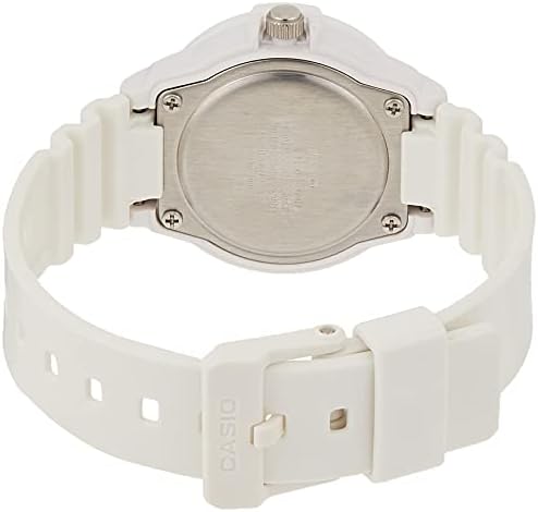 Montre analogique en résine à cadran blanc Casio pour femme - LRW-200H-2E2VDR 