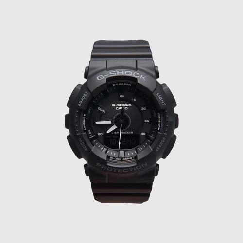 GMA-S130PA-1ADR Montre Casio G-Shock S-Series analogique-numérique à cadran noir pour femme